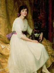 Portret van Miss Dorothy Dicksee